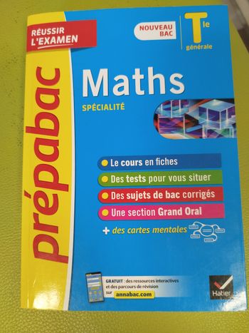 Prépa bac spé maths terminale