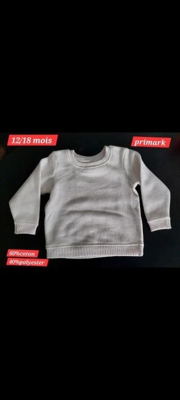 Pull rose pâle  12/18mois