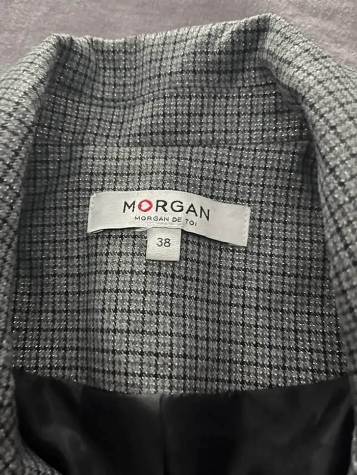 Ensemble tailleur 3 pièces Gris / argenté Morgan T38 - photo numéro 7