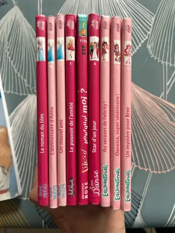 Lot de 9 romans de la bibliothèque rose