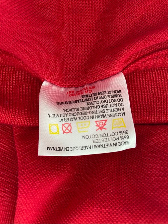 Tee shirt polo rouge Bordeaux - photo numéro 3