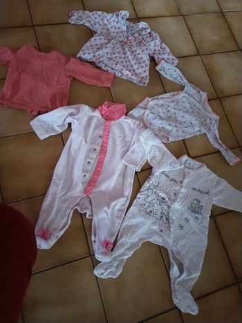 Lot en 3 mois coloris rose