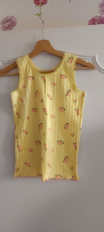 Débardeur jaune taille 12 ans