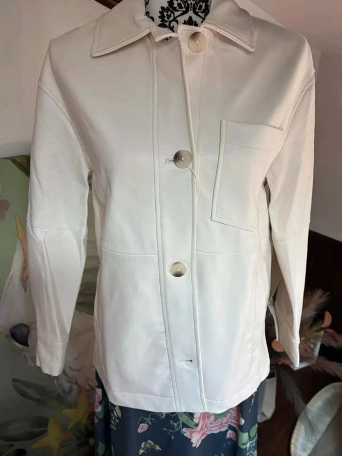 Blazer simili cuir femme - photo numéro 2