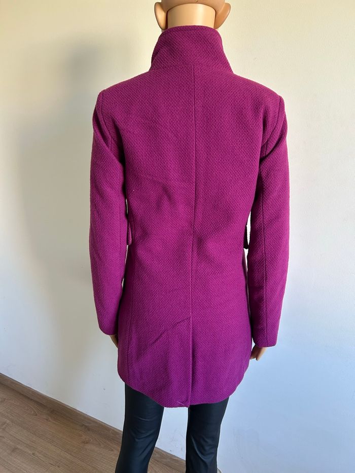 Duffle coat violet fuchsia Morgan taille 36 TBE - photo numéro 6