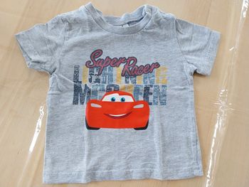 T-shirt bébé 12 mois gris disney pixar cars