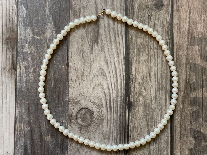 Collier de perles de culture fermoir or 18 carats - photo numéro 4