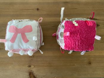 Cubes tissu d’activités petite fille lacouturedannie