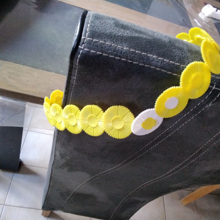 Ceinture jaune femme vintage - photo numéro 2