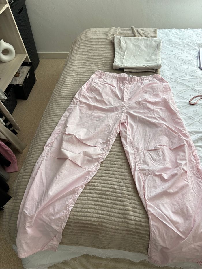 Pantalon parachute rose clair Pimkie - Taille L