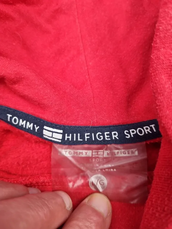 Sweat col roulé Tommy Hilfiger rouge L Hommes (mesures en photos) - photo numéro 8