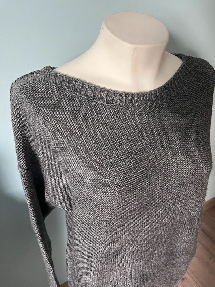 Pull taille unique bleu gris - photo numéro 3