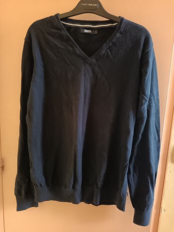 Pull over en V homme T42 noir