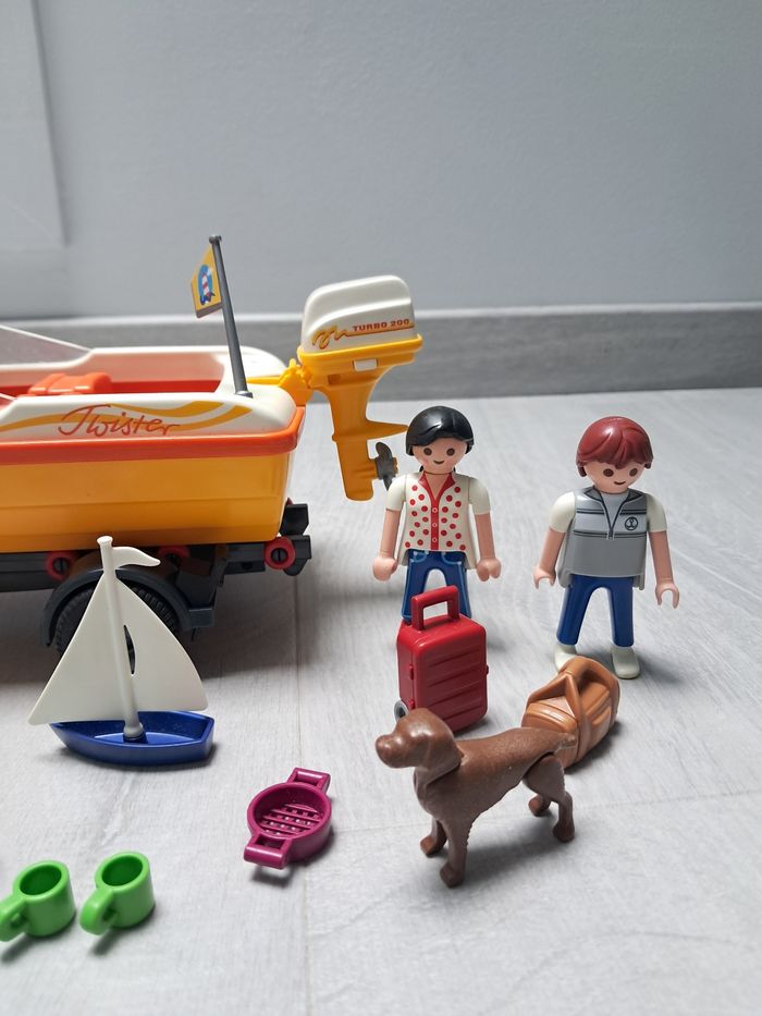 Playmobil remorque + bateau - photo numéro 2
