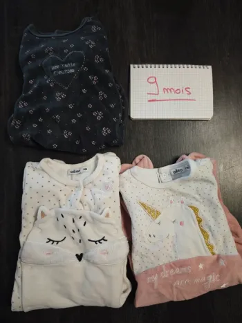 Lot 3 pyjamas velours