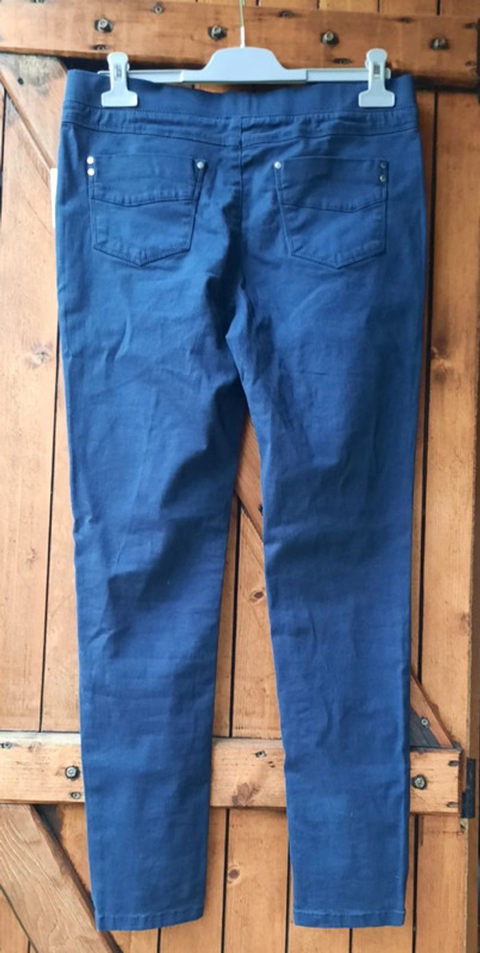 Jegging neuf bleu marine Arkitect, taille 42 - photo numéro 3