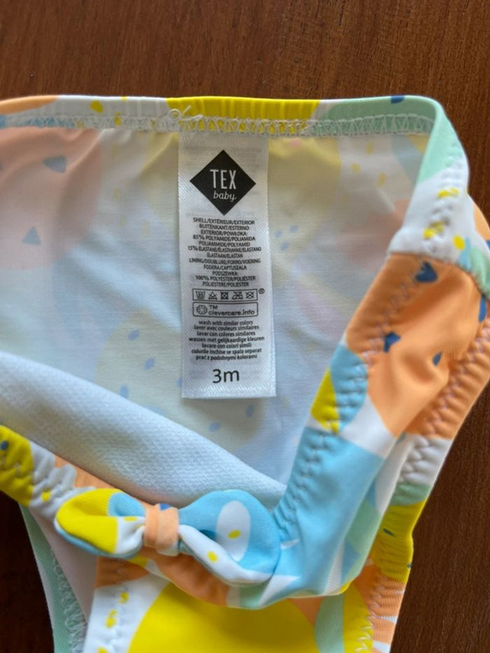 Slip de bain bébé neuf – Tex Baby – Taille 3 mois - photo numéro 3