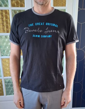 t-shirt BONOBO noir 