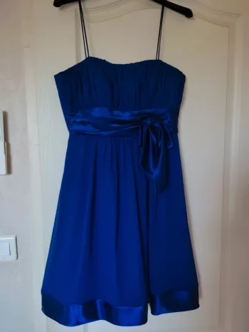 Robe cocktail bleue nuit taille S