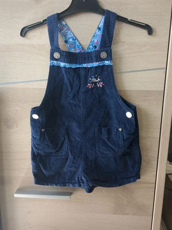 Salopette velours sergent major 3 ans