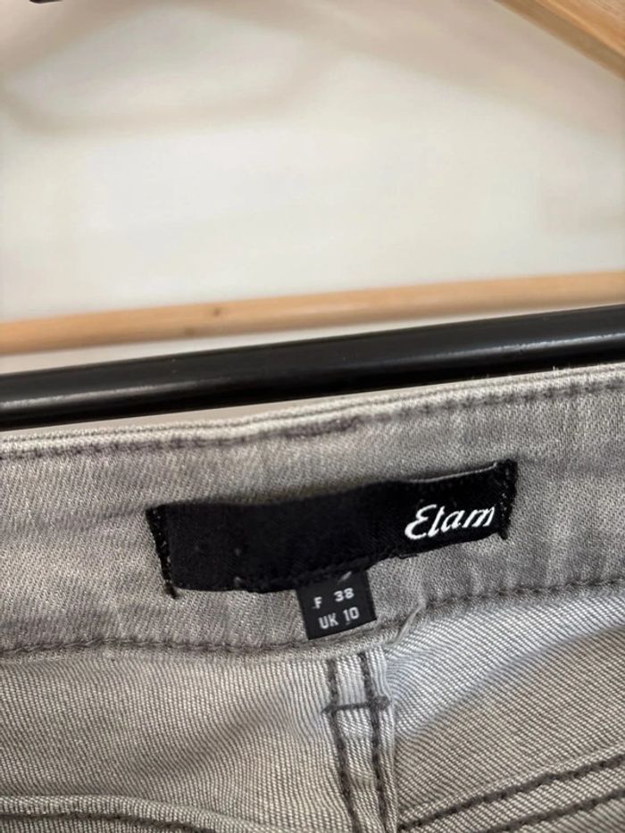 Jean skinny gris Etam taille 38 - photo numéro 2