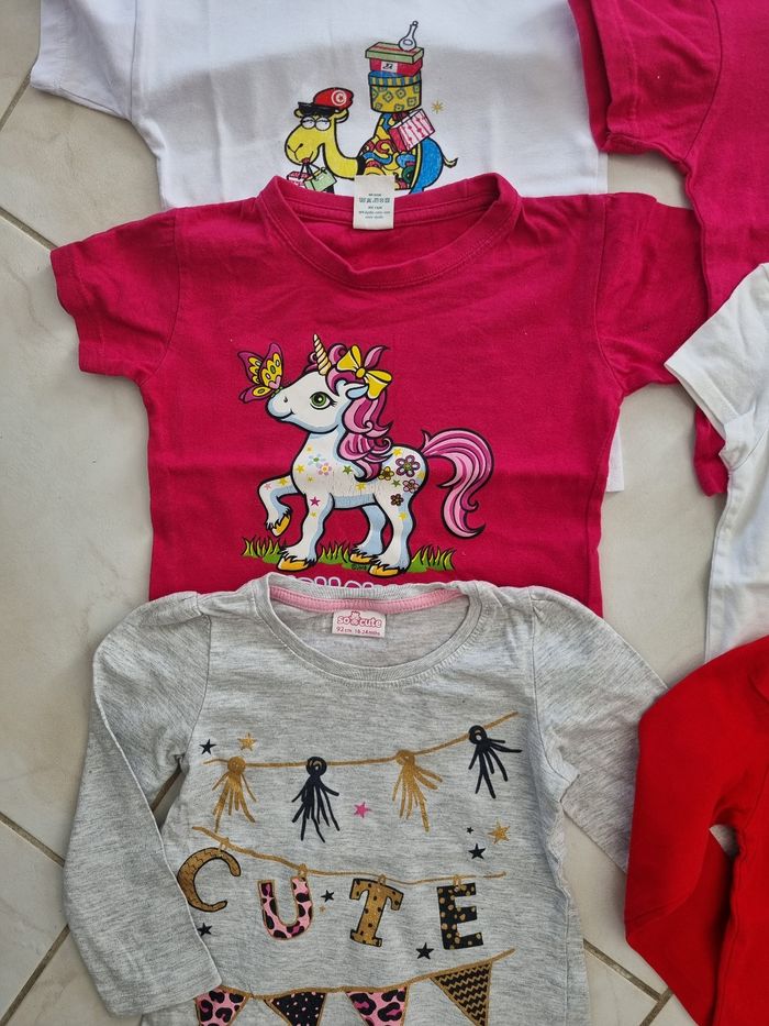 Lot 6 tee-shirts manches courtes et 2 manches longues 24 mois - photo numéro 4
