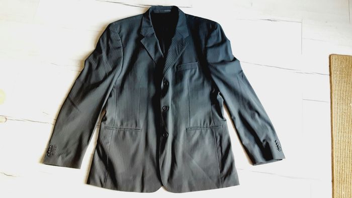 Vêtement homme veste de costume blazer gris Devred taille 56