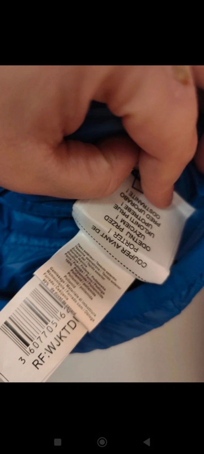 Veste matelassée bleue roi neuve taille 38 Tissaïa - photo numéro 8