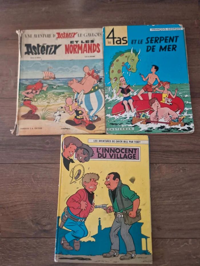 Lot de  3 bandes dessinées Anciennes
