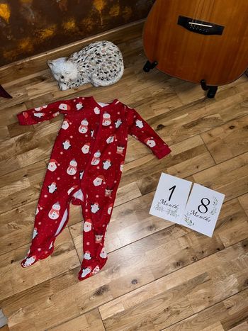 Pyjama grenouillère bien chaude hiver Noël C&a 12-18mois