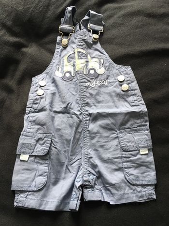 Salopette short 6 mois