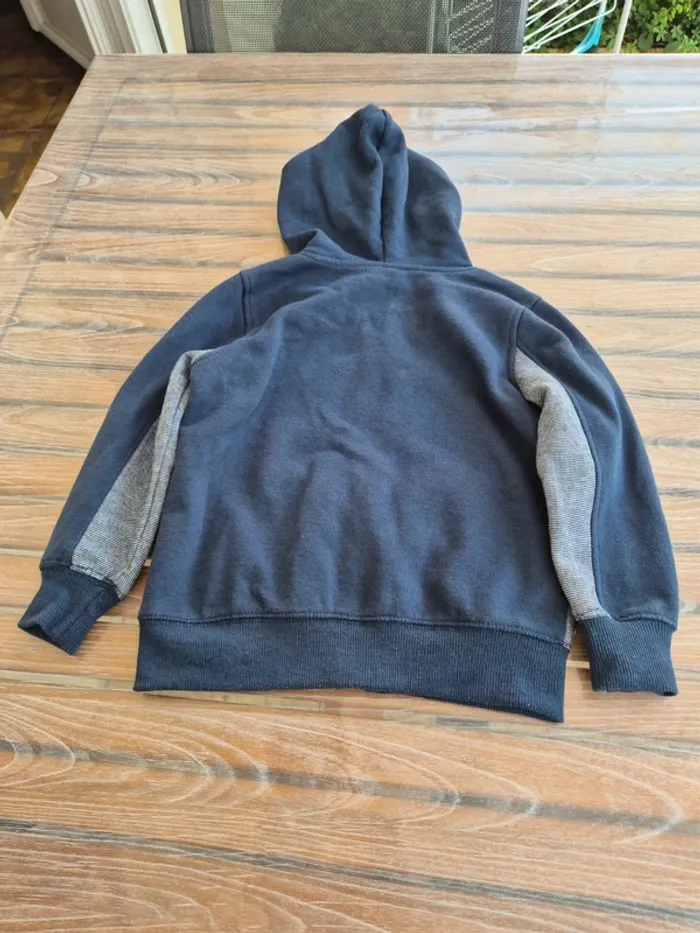 Gilet zip marine taille 3/4 ans - photo numéro 3