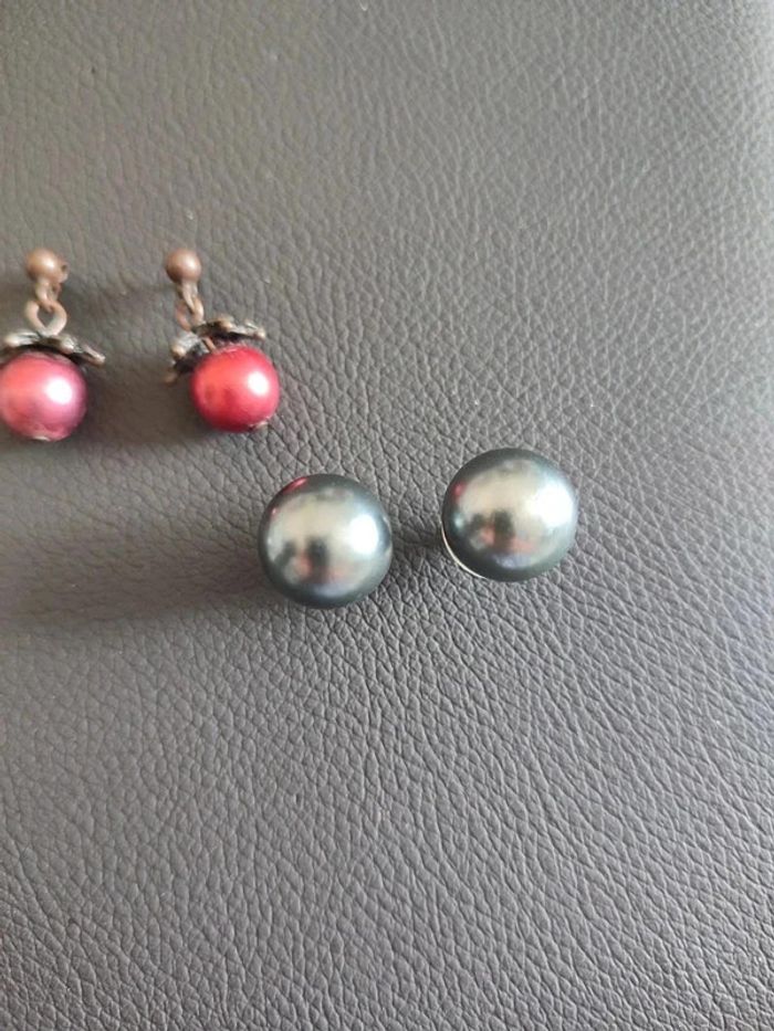 Lot 3 paires de boucles d'oreilles - photo numéro 4