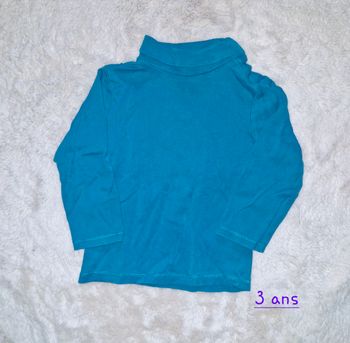 T-shirt col roulé garçon 3 ans