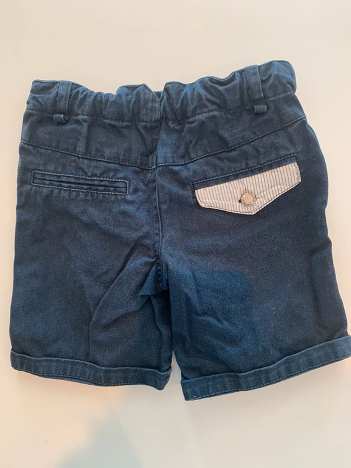 Short bleu marine garçon Vertbaudet 18 mois - photo numéro 2