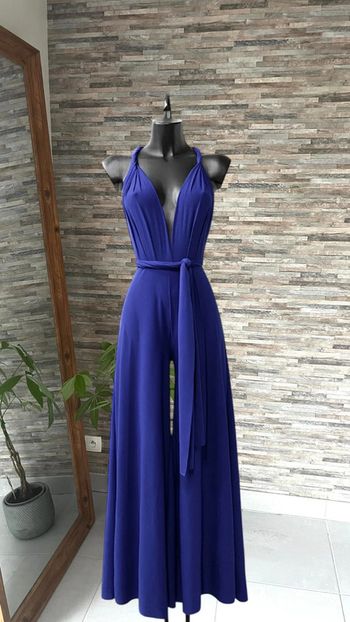 Combi bleu électrique dos nu faire en France