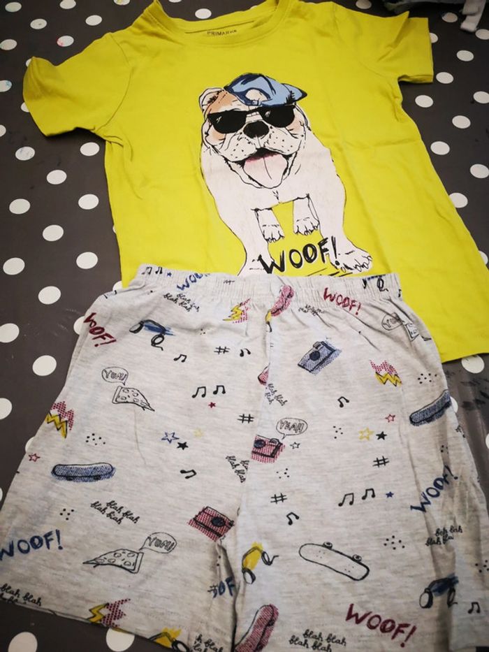 #pyjama garçon été 4-5 ans primark