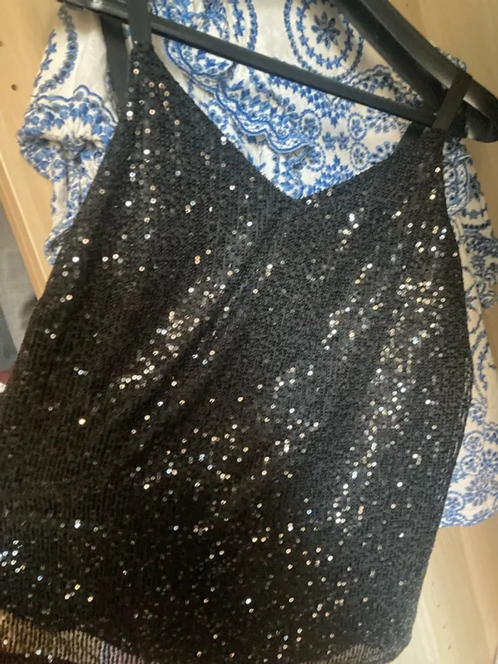 Débardeur haut sequins - photo numéro 5