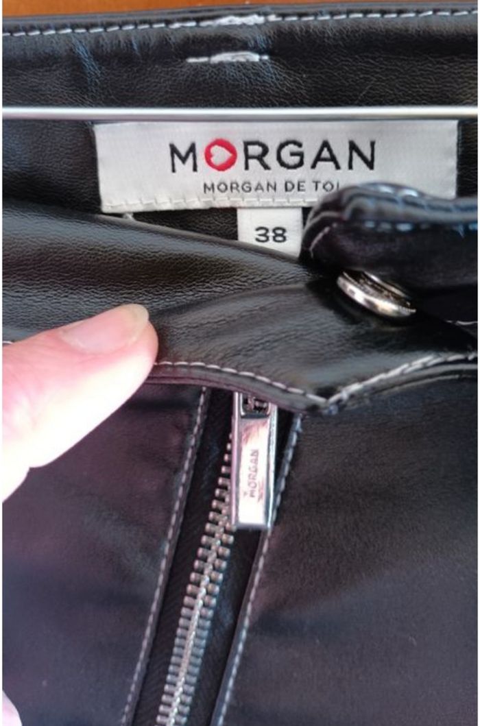 Jupe noire simili cuir Morgan  38 - photo numéro 2