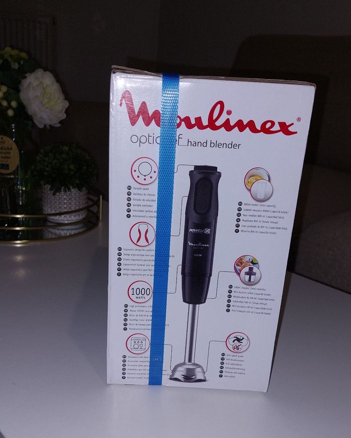 Mixeur plongeant moulinex neuf 3en1 1000w avec turbo et option anti-eclaboussures

1000w 10vitesses avec turbo et option anti-eclaboussures - photo numéro 3