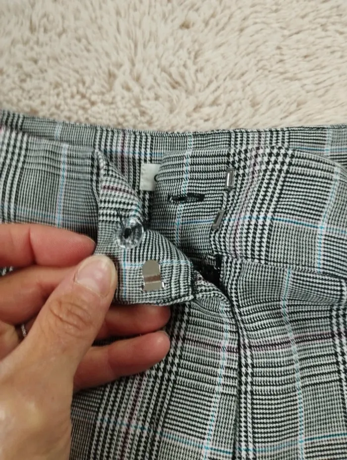 Pantalon droit à carreaux cache cache 36 - photo numéro 9