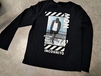 haut tee shirt manches longues garcon 12 ans