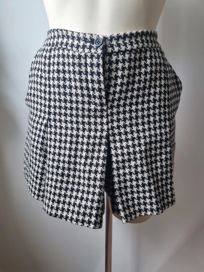 Short jupe Kookai motif damier en laine - photo numéro 7