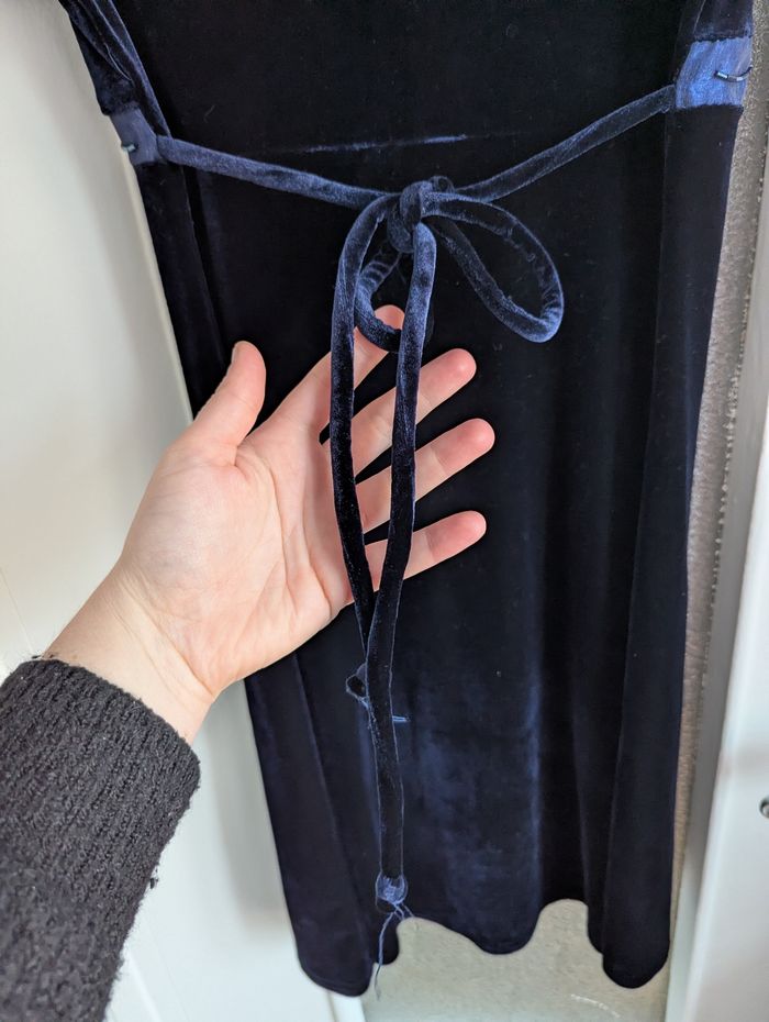 Robe bleu effet velour 7 ans xtraordinary - photo numéro 5