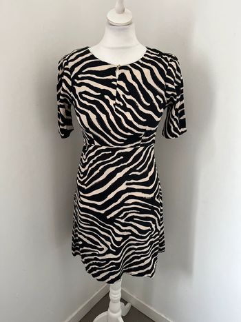 Robe cintrée motif zèbre H&M XS