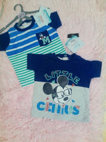 Lot de 2 tee shirt mickey