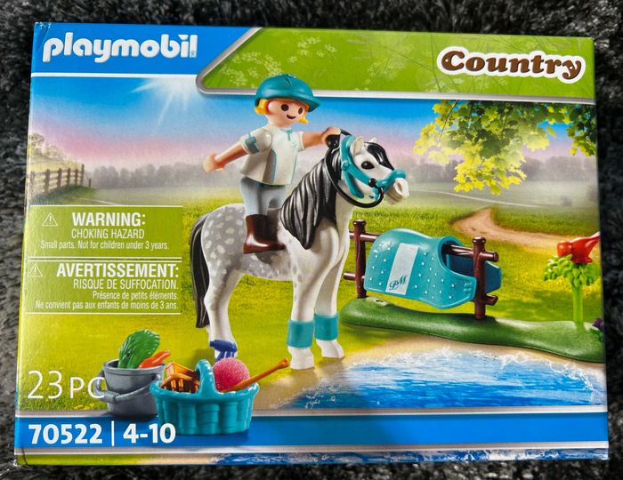 Playmobil 70522 Cavalière avec Poney Gris- Country- Le Poney Club