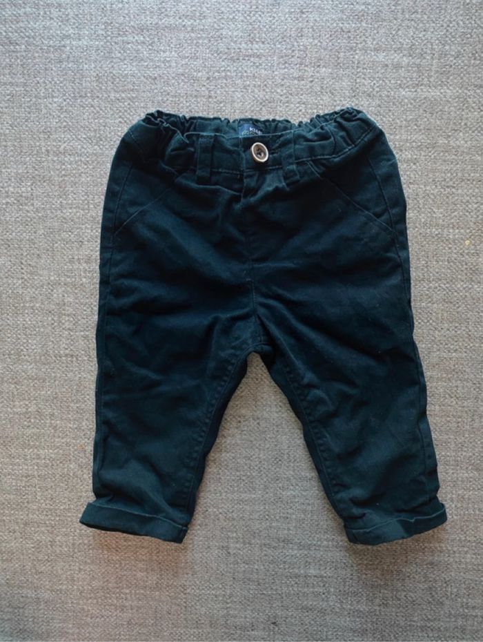 Pantalon noir kiabi garçon taille 9 mois
