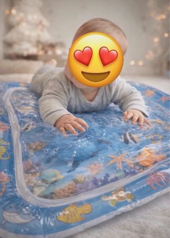 Tapis d’eau sensoriel bébé – Modèle océan bleu