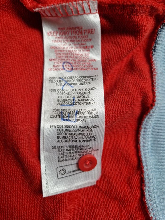 Gilet zippé Sergent Major rouge 11 ans - photo numéro 4